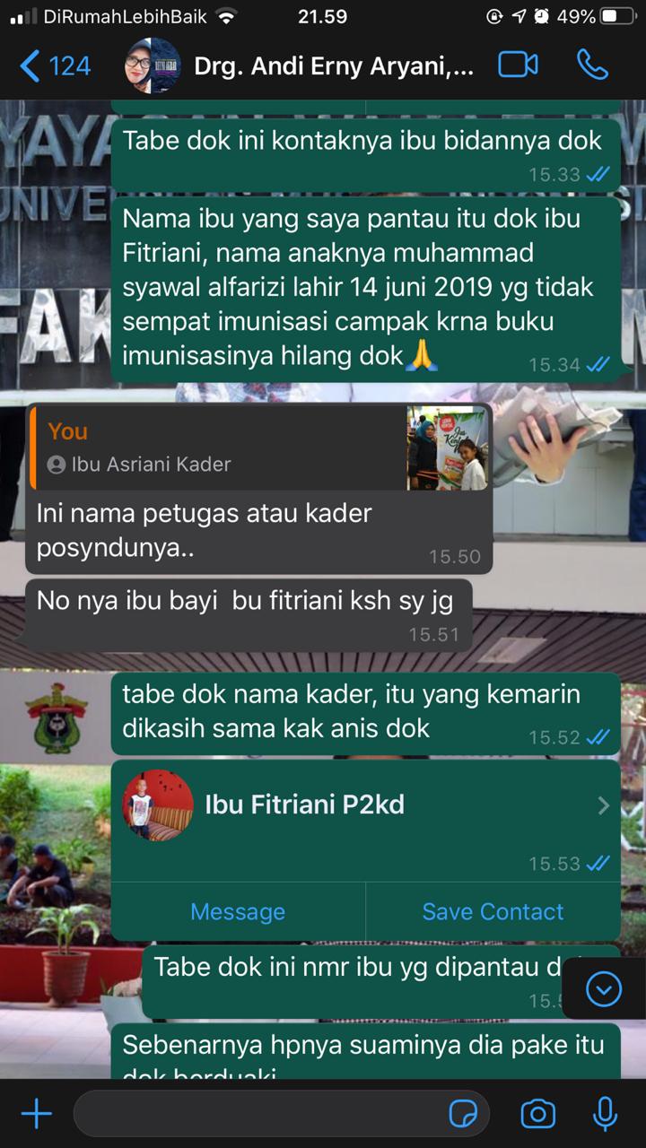 Diskusi dengan "Dokter Pembimbing : drg. Andi Erny Aryani, M.Kes
